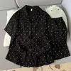 Fábrica Directa Conjunto de Pijama de Algodón Nube de Verano para Mujer 2026 Nuevo Estilo Manga Corta Pantalones Cortos para Niña Estudiante Dibujos Animados Ropa de Casa