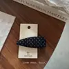 Pinza para el pelo geométrica de lunares blancos y negros estilo Ins coreano nuevo, Pinza de flequillo moderna y simple, Pinza lateral, Accesorio para el cabello