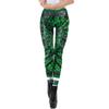 Fabricantes de origen transfronterizo Pantalones elásticos de mujer Irlanda St. Leggings de yoga de impresión digital verde de Patrick