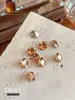 Punto Maillard Base Cónica Zircón Color Champaña Corazón Estéreo Azúcar de Roca Huevo de Paloma Joyería para Uñas Decoración de Uñas Diamante Al por Mayor