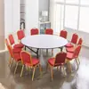 Cadeira de Treinamento para Conferências, Cadeira de Hotel, Cadeira para Banquetes, Cadeira de Restaurante, Cadeira de Jantar, Cadeira com Encosto de Tubo de Aço Especial para Eventos de Exposições e Casamentos