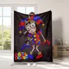 Manta de una pieza con estampado de dibujos animados del nuevo THE AMAZING DIGITAL CIRCUS transfronteriza