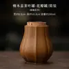 Bote de Té con Tapa de Roble Barnizado para Uso Doméstico, Tarro de Almacenamiento de Té de Cerámica Sellado a Prueba de Humedad, Accesorio Vintage para Ceremonia del Té, Contenedor de Almacenamiento de Té