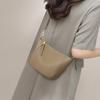 Nova Bolsa de Mão de Couro Feminina 2026, Pequena Bolsa Dumpling, Bolsa Versátil para Celular de Ombro, Bolsa Transversal