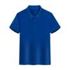 Camisa POLO de manga corta con solapa de verano, ropa de trabajo empresarial, impresión de logotipo bordado, venta al por mayor