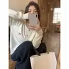 Cárdigan de Punto Bordado con Cuello Redondo para Mujer, Nuevo para Primavera y Otoño, Suave y Sedoso, Chaqueta Exterior de Punto, Venta al por Mayor de Fábrica