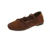 Zapatos Mary Jane retro para mujer que aumentan la altura, estilo de noche, mocasines versátiles de ante para el otoño de 2026.