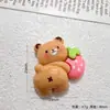 Novo acessório de urso porta-mel em resina para DIY de presilhas de cabelo com cola de creme, caixas de armazenamento, capas de celular e decoração de Crocs