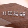 Pendientes de Diamante Flash para Hombre Lujo Ligero de Gama Alta Diseño de Nicho Único Temperamento Único Tragicamente Guapo Moda Versátil Circonita Blanca Tornillo Tornillo