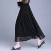 Saia Plissada Patchwork de Renda Reversível com Toque de Luxo, Novo Estilo Primavera/Verão 2026, Franzidos de Feijão, Estilo Emagrecedor e Versátil