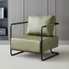 Sofá reclinável de um lugar segmentado e acolchoado para casa de hóspedes, sala de chá, showroom, decoração de casa estilo moderno