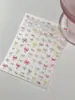 Yitu Perla Hormiga Estampado Lazo Pegatinas para Uñas Coloridas Dulce Otoño e Invierno Pegatinas Decorativas Yt7146