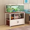 Gabinete Base para Acuario Madera Maciza Tablero de Partículas Gabinete Base Portante Gabinete Aleación de Aluminio Acuario Tanque para Tortugas Tanque de Peces Base