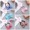 5 Pares de Lazos Hechos a Mano Estilo Coreano con Estampados, Bandas Elásticas de Alta Elasticidad para Niñas, Estudiantes de Primaria, Diademas, Accesorios para el Cabello al por Mayor