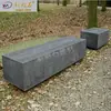 Tema Parque de Atracciones Paisaje Exterior Silla de Espera Personalizada Cemento GRC Imitación Madera Grano Banco de Parque Asiento
