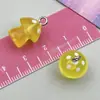 9 Tipos de Resina Luminosa Colorida con Purpurina Fina Colgantes de Hongo 3D Accesorios para Colgante de Pulsera Collar Llavero DIY