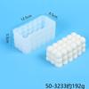 Variedad de moldes de silicona para velas de diamante cilíndricas con forma de rejilla de cubo de Rubik, adornos para velas, molde de silicona, molde de música de pellizco