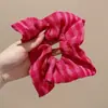 Pañuelo cuadrado estilo casual, scrunchie, lazo de encaje para el pelo, diadema dulce, accesorio para el cabello de alta gama a la moda para mujeres