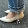 Pin de Perla Cruzado Europeo y Americano Decoración de Shorts Modificados Remache de Ojo del Diablo con Borla Broche Multifuncional