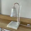 Calentador de Velas Europeo y Americano Amazon con Temporizador y Regulador de Intensidad, Altura Ajustable, Madera Maciza Cuadrada Aromaterapia