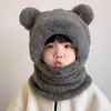 Gorro para Niños Niño 2025 Nuevo Bufanda de Invierno Integrada Gorro Engrosado a Prueba de Viento Niña Niño Protección para las Orejas Capucha