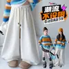 Suéter a rayas arcoíris dopamina estilo coreano para niñas, top de punto holgado, nueva colección de otoño, diseño color block, conjunto casual y versátil