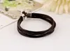 Comércio exterior exportação joias joias pequenas atacado pulseira de couro trançado pulseira de couro vintage pulseira masculina e feminina