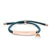 Pulseira Personalizada Publicidade Transfronteiriça Logo Personalizado Arco-Íris Multicolorido Presente de Feriado Pulseira Trançada Gravada em Aço Titânio