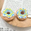 Juguete de Comida de Simulación Rosquilla Pegamento de Crema Accesorios Piezas de Resina Zuecos DIY Pinzas para el Cabello Hechas a Mano Adornos para el Cabello Llaveros