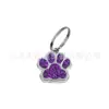 [glitter dog footprint pingente tamanho pequeno] liga de zinco produção de nova tag de cão de estimação 17 * 18mm