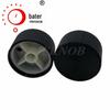 Yrfknob Botão de Metal Preto 27x15mm Listrado Eletrodomésticos Antiderrapante Interruptor Cobertura de Botão de Liga de Alumínio