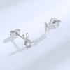 Aretes asimétricos de rábano conejo para mujer, aretes pequeños y sencillos de moda 2022, para dormir, no necesitan elección, súper lindos, para estudiante