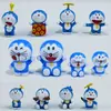 Decoración de Pastel Infantil Gato Gatito Ding Dang Gato Muñeco Doraemon Escena Accesorios para Hornear Pasteles