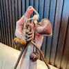 Llavero de Corazón de Cuero PU, Colgante de Corazón para Mochila, Correa para Teléfono de Cuerda Trenzada, Llavero Personalizado, Regalo Pequeño