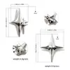 Aleación DIY Broche Estrella Cruz Grande Accesorios para Ropa Bolsas Hebilla Pin Unisex Esquina de Solapa de Traje Broche Decorativo