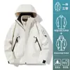 Chaqueta impermeable y cortavientos para mujer para escalada en montaña y senderismo de arroyos, traje de alpinismo tres en uno para personas petite, ropa de trabajo hecha a medida para hombres