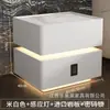 Mesa de noche flotante de lujo ligero con luz sensor, carga inalámbrica, cerradura de contraseña multifunción, mueble de almacenamiento para dormitorio principal de celebridad de internet, estilo nuevo