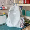 Mochila Estilo Floresta para Mulheres, Sensação de Alta Qualidade, Simples e Versátil, Adequada para Alunos do Ensino Médio, Mochila para Passeio no Campus e Estudo Estilo Ins