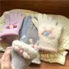 Luvas de Tela Sensível ao Toque para Manter Meninas Aquecidas, Luvas Quentes com Laço, Luvas de Ciclismo, Luvas de Pelúcia para Outono e Inverno com Dedos