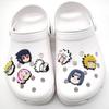 Huo Ying Série Animação Caverna Sapatos Sapatos Sapatos de Flores Fivela PVC Cola Macia Sapatos de Jardim Acessórios Acessórios Naruto Sasuke