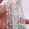 Atacado Cristal Colorido Ab Banhado a Ouro Contas Chatas Materiais para Miçangas DIY Roupas Acessórios para Joias Colar Pulseira Moda Ol