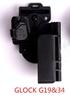 Coldre QM GLOCK G17 19 22 34 Coldre de Carregamento de Puxar Rápido Botão de Proteção Coldre