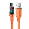 Cable de Datos Tipo Carga Súper Rápida Digital de 120W PD Aplicable a Apple 16 Huawei Glory Xiaomi Luminiscencia Digital
