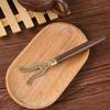 Juego completo al por mayor de ébano para ceremonia del té cinco caballeros pinza para té cuchillo de té pinza para tetera Tenedor de taza Pinza para tetera de hierro accesorios para juego de té