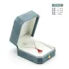 Caja de Joyería Italiana de Encaje Caja de Perlas Caja de Regalo de Terciopelo Set de Pulsera Collar Anillo Caja para Anillos Gama Alta