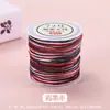 Cuerda Tejida a Mano No. Hilo de Jade 72 Hilos Segmentado Teñido Gradiente Colorido Cuerda de Cinco Colores Hilo para Pulsera DIY Nudo Chino Cuerda Venta al por Mayor