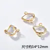 Pingente de cristal de vidro de formato irregular transparente para pendurar em par brincos pulseira colar material para joias acessórios