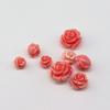 Rose pollen three-dimensional shellfish synthetic DIY antique hairpin accessories loose beads small flowers horizontal hole accessories beads