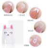 Sello de Uñas de Silicona de 2.8 cm Herramienta de Estampado de Uñas Sello de Silicona Lechoso Estampado Lindo de Dibujos Animados Sello de Aceite
