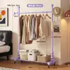 Cabideiro de chão resistente para uso doméstico no quarto, cabideiro interno móvel, varal simples, cabideiro de dormitório
